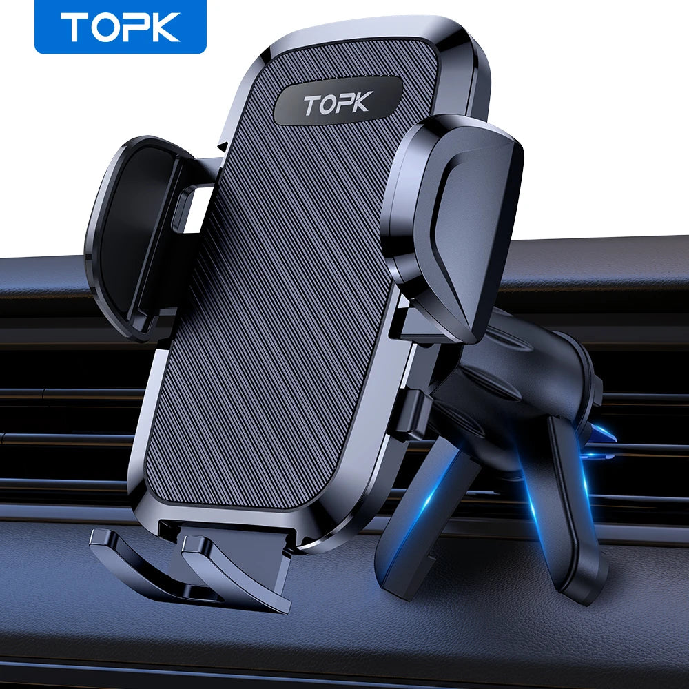 Universal Gravity Car Phone Holder – Air Vent Clip Mount for All Smartphones